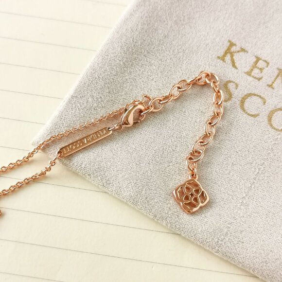 Elisa Rose Gold Iridescent Drusy Pendant Necklace - Kendra Scott - Picture 3 of 3